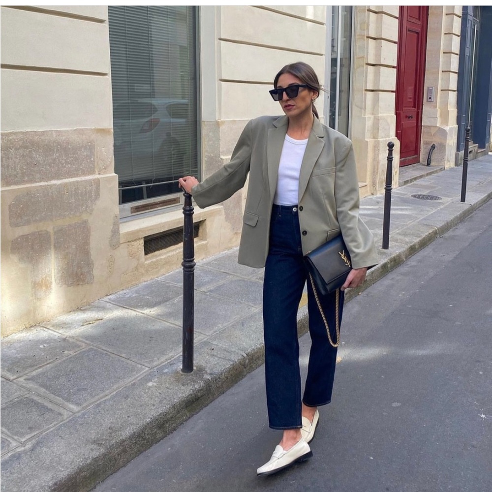 Anine Bing Taupe Herringbone Blazer - Picture 16 of 16